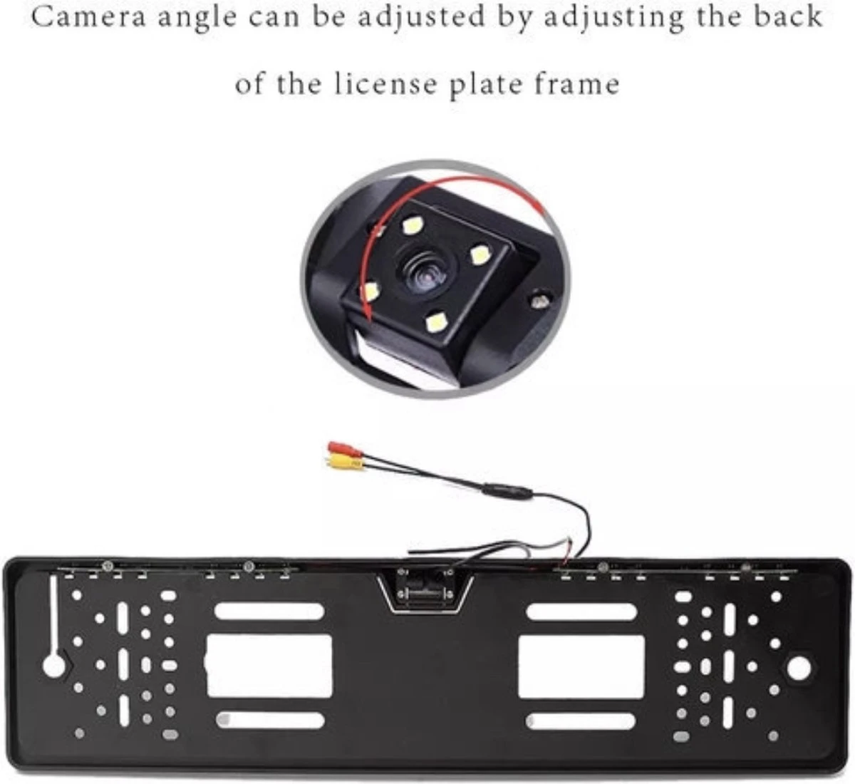 Draadloos Achteruitrijcamera 170 graden kijkhoek/Parkeerhulp/LED/Nachtzicht + Kentekenplaat houder + Draadloos module Draadloos Achteruitrijcamera 170 Graden Kijkhoek/Parkeerhulp/LED/Nachtzicht + Kentekenplaat Houder + Draadloos Module -Bo-Camp Verkoop 1200x1100 5