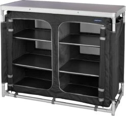 Campart Campingkeuken KI-0734 - Campingkast Groot - 4 Verstelbare Poten - Opvouwbaar En Lichtgewicht - Inclusief Opbergtas - Grijs 9 Campart Campingkeuken KI-0734 - Campingkast Groot - 4 Verstelbare Poten - Opvouwbaar En Lichtgewicht - Inclusief Opbergtas - Grijs -Bo-Camp Verkoop 1200x1105 2