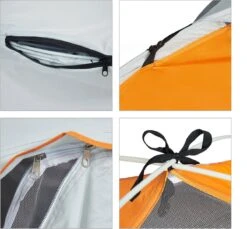 Relaxdays Strandtent Pop-up - Omkleedtent - 145x180 Cm - 2-3 Personen - Beachtent -compact - Oranje -Bo-Camp Verkoop 1200x1113 6