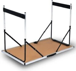 Kamyra® Campingtafel Inklapbaar - Kampeertafel, Partytafel - Opvouwbaar, Lichtgewicht & In Hoogte Verstelbaar - Aluminium/Hout 2 Kamyra® Campingtafel Inklapbaar - Kampeertafel, Partytafel - Opvouwbaar, Lichtgewicht & In Hoogte Verstelbaar - Aluminium/Hout -Bo-Camp Verkoop 1200x1121