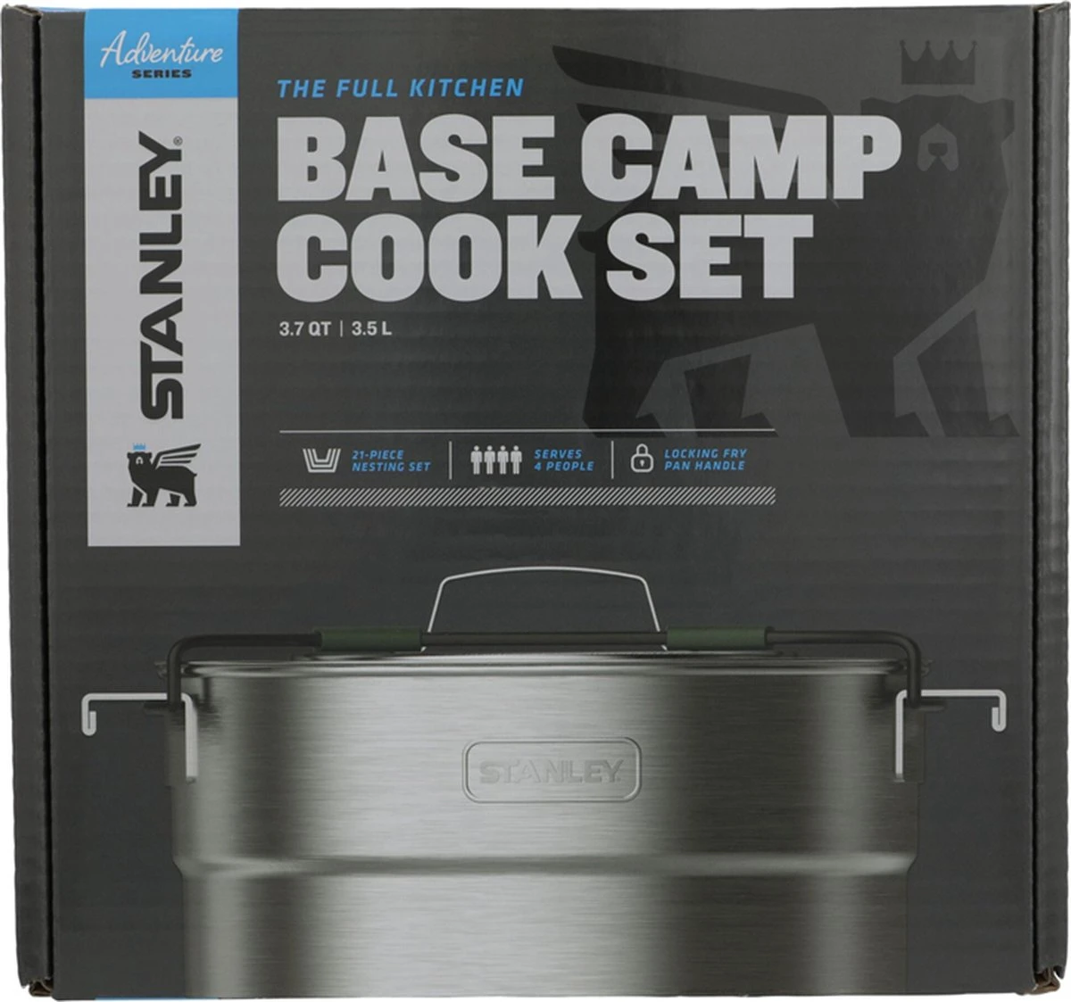 Stanley The Full Kitchen Base Camp Cook Set 3,5L - Campingkookset - Stainless Steel Stanley The Full Kitchen Base Camp Cook Set 3,5L - Campingkookset - Stainless Steel -Bo-Camp Verkoop 1200x1123 4