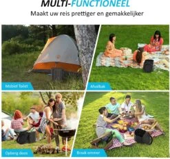 Merkloos Camping Toilet Met Draagtas En 10 Vuilzakken - Toiletemmer Draagbaar Met Deksel 7 Merkloos Camping Toilet Met Draagtas En 10 Vuilzakken - Toiletemmer Draagbaar Met Deksel -Bo-Camp Verkoop 1200x1128 2