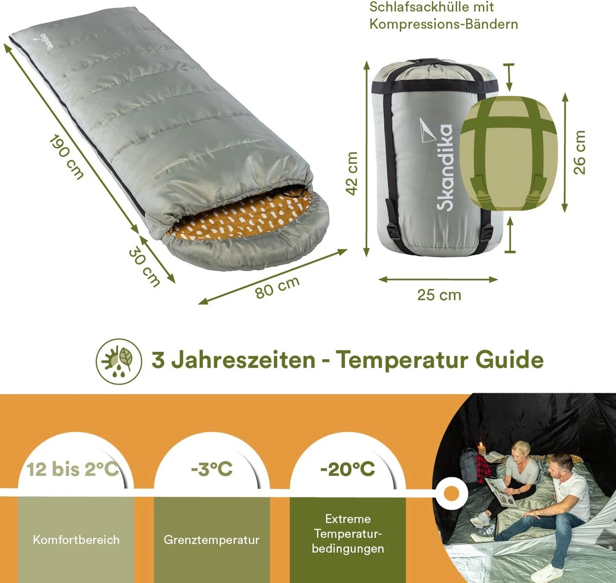 Skandika Dundee Flannel-R Slaapzak – Slaapzakken – Slaapzakken volwassen - Maat M – Unisex - Katoen, luxe kwaliteit, dubbele slaapzak, 3 seizoenen, tot -20°C - 220 x 80 cm - Outdoor kampeerslaapzak – Ritssluiting rechts - grijs/geel Skandika Dundee Flannel-R Slaapzak – Slaapzakken – Slaapzakken Volwassen - Maat M – Unisex - Katoen, Luxe Kwaliteit, Dubbele Slaapzak, 3 Seizoenen, Tot -20°C - 220 X 80 Cm - Outdoor Kampeerslaapzak – Ritssluiting Rechts - Grijs/geel -Bo-Camp Verkoop 1200x1136 2