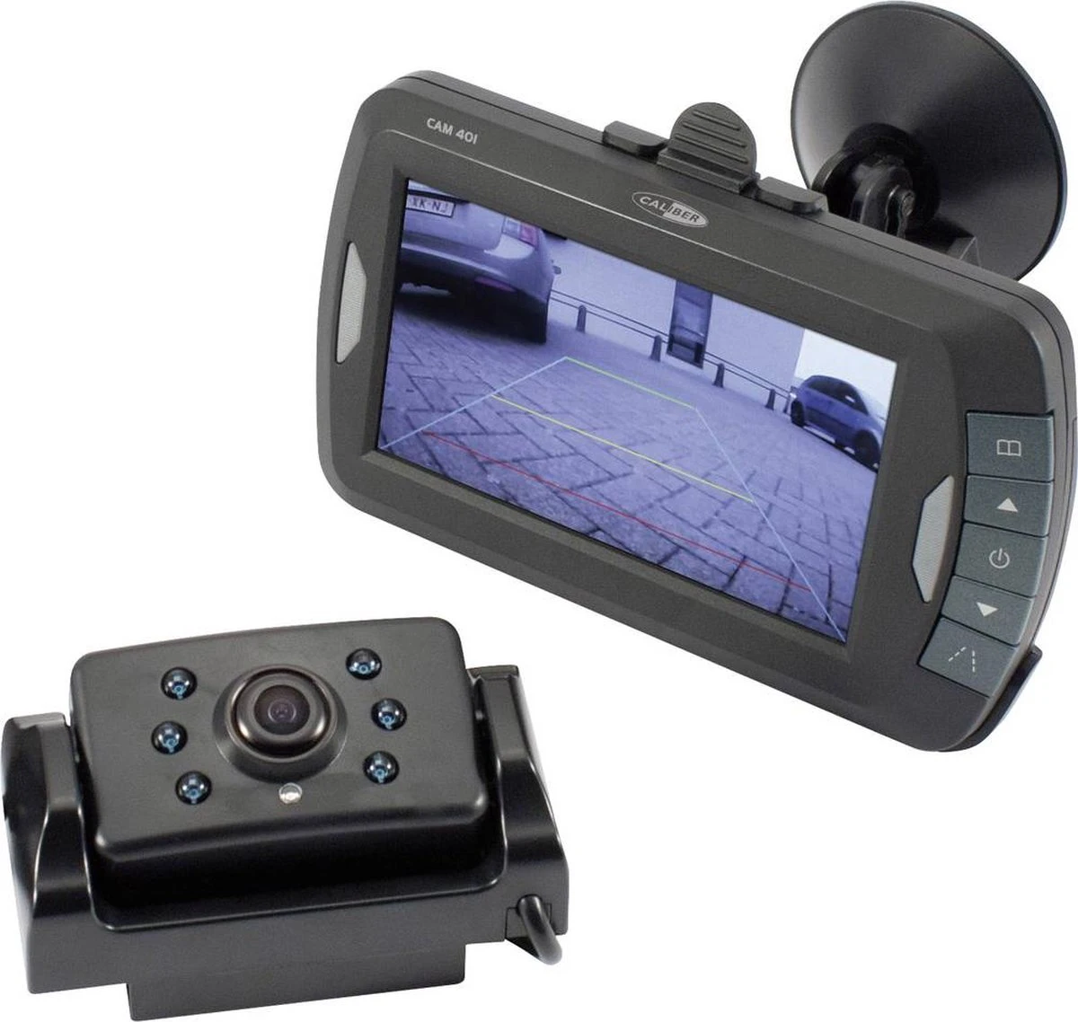 Caliber Draadloze Achteruitrijcamera met 4,3 Inch Scherm Voor Auto en Camper Waterbestendig (CAM401) Caliber Draadloze Achteruitrijcamera Met 4,3 Inch Scherm Voor Auto En Camper Waterbestendig (CAM401) -Bo-Camp Verkoop