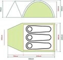 Coleman Darwin 3 Plus Koepeltent - 3-Persoons - Groen 16 Coleman Darwin 3 Plus Koepeltent - 3-Persoons - Groen -Bo-Camp Verkoop 1200x1141 2
