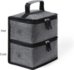 Merkloos Koeltas Met Dubbel Compartiment - Lunchtas - Koeltasje Lunch - Koelelementen - Koud - Warm - Isolatie - Volwassenen - Dames - Heren - 14 X 22 Cm - Polyester - RPET - Aluminium - Grijs 4 Merkloos Koeltas Met Dubbel Compartiment - Lunchtas - Koeltasje Lunch - Koelelementen - Koud - Warm - Isolatie - Volwassenen - Dames - Heren - 14 X 22 Cm - Polyester - RPET - Aluminium - Grijs -Bo-Camp Verkoop 1200x1144 8