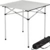 Tectake - Campingtafel - 70 X 70 Cm - Grijs