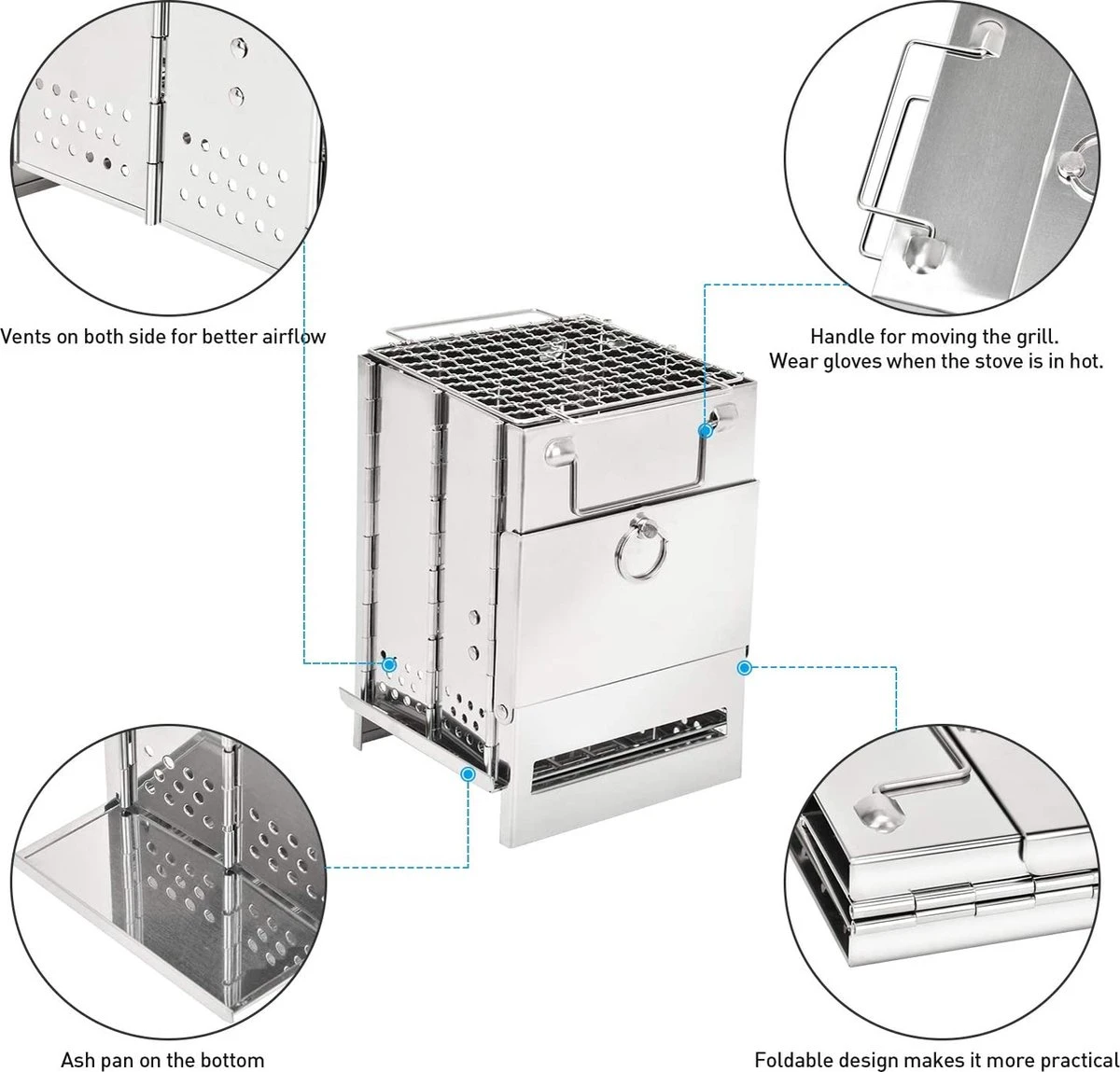 House of Husk Draagbaar Houtkachel Voor Kamperen - Klein Camping Oven - Kampeer Kachel - Camping Kooktoestel - Camping Accessoires House Of Husk Draagbaar Houtkachel Voor Kamperen - Klein Camping Oven - Kampeer Kachel - Camping Kooktoestel - Camping Accessoires -Bo-Camp Verkoop 1200x1149 3
