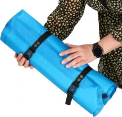 Springos Slaapmat | Zelfopblazend | 186 Cm | Inclusief Hoes & Hoofdkussen | Lichtblauw -Bo-Camp Verkoop 1200x1149 5