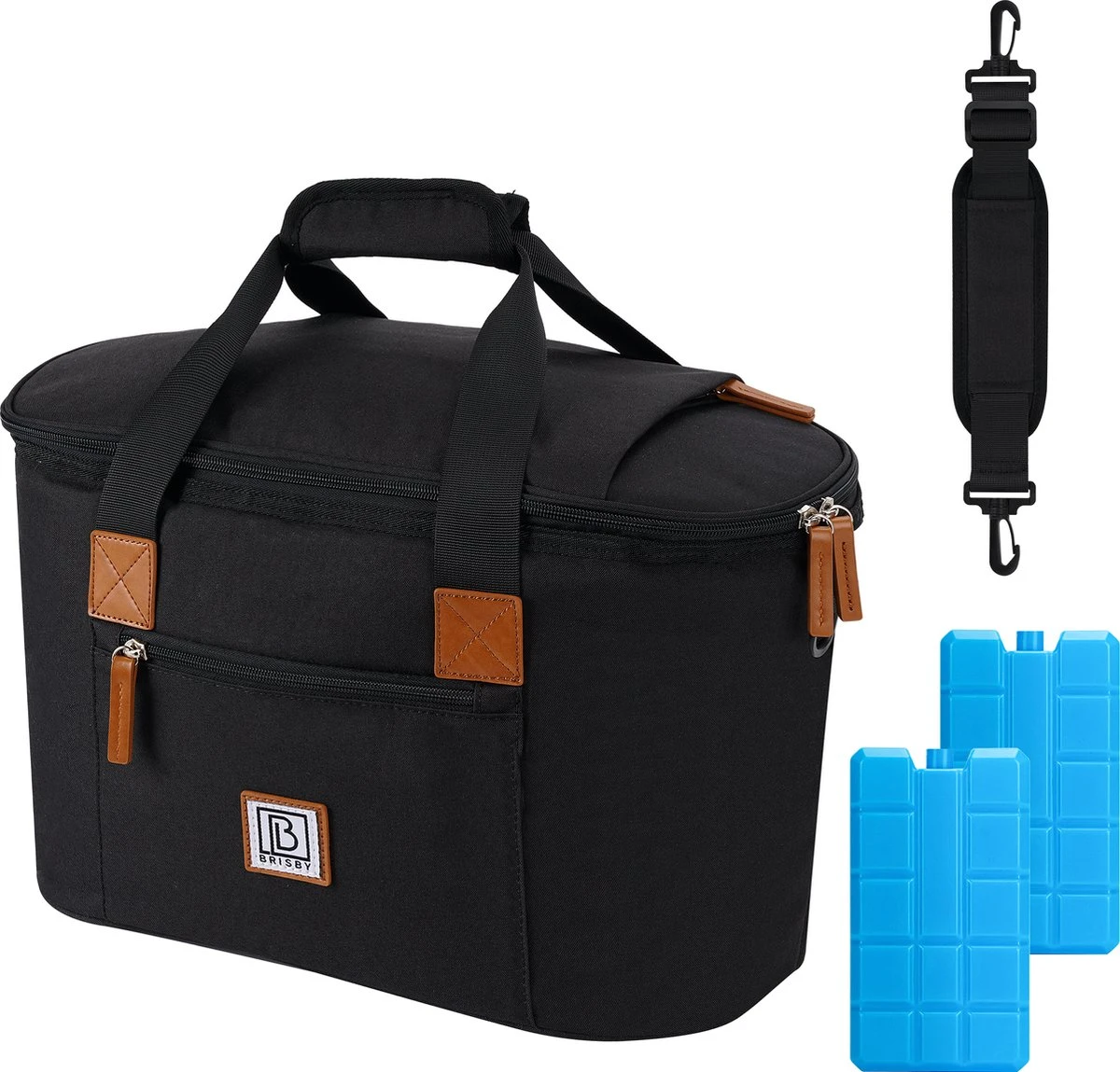 Brisby 4 Laags Geïsoleerde Koeltas - Boodschappentas 21 Liter - Zwart Brisby 4 Laags Geïsoleerde Koeltas - Boodschappentas 21 Liter - Zwart -Bo-Camp Verkoop 1200x1149 8