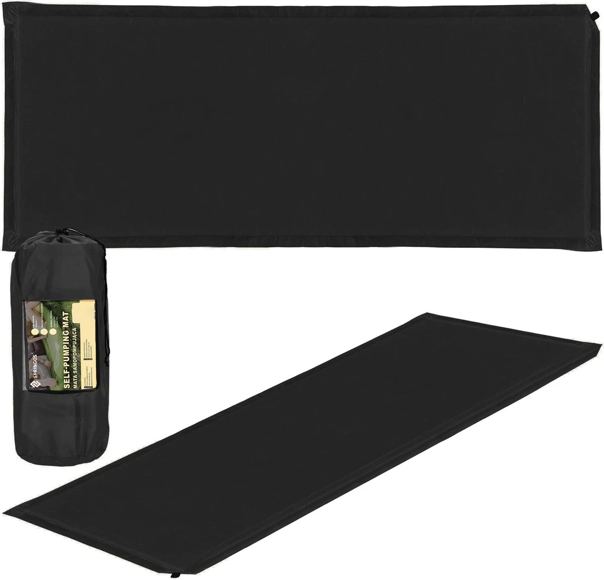 Springos Slaapmat | Zelfopblazend | 180 cm | Inclusief Hoes | Zwart Springos Slaapmat | Zelfopblazend | 180 Cm | Inclusief Hoes | Zwart -Bo-Camp Verkoop 1200x1151 2