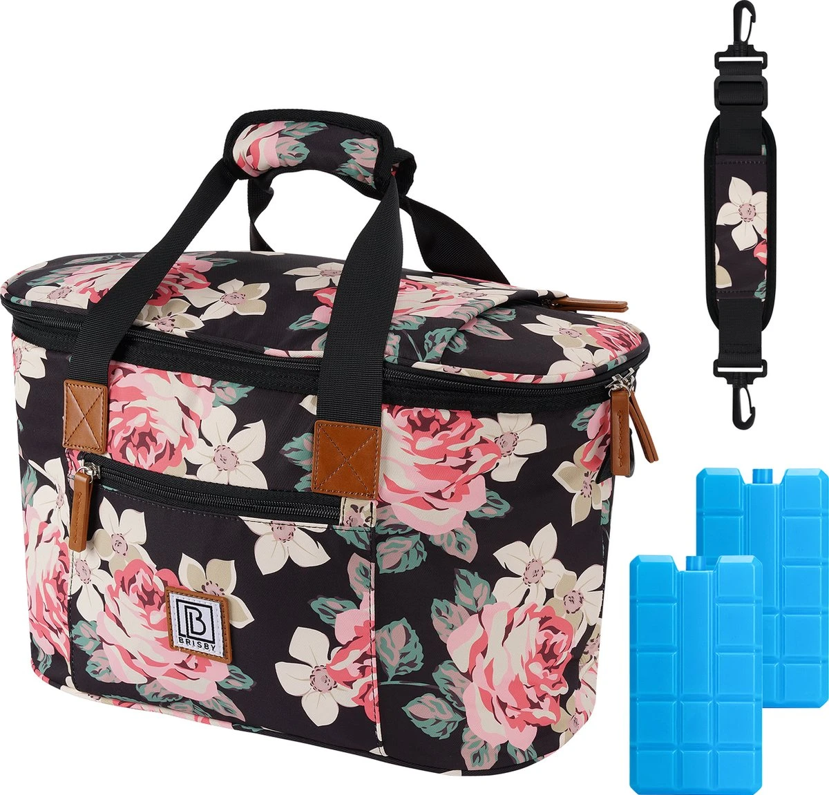 Brisby 4 Laags Geïsoleerde Koeltas - Boodschappentas 21 Liter - Bloemetjes Brisby 4 Laags Geïsoleerde Koeltas - Boodschappentas 21 Liter - Bloemetjes -Bo-Camp Verkoop 1200x1151 6