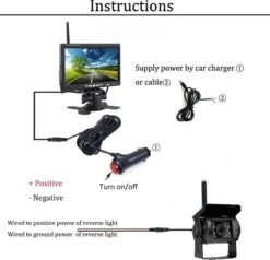 BrandWay Draadloze Auto Achteruitrijcamera Set Met Nachtzicht En 7 Inch Scherm - Achteruitrij Camera Draadloos Voor Auto / Camper / Caravan / Vrachtwagen / Landbouw 3 BrandWay Draadloze Auto Achteruitrijcamera Set Met Nachtzicht En 7 Inch Scherm - Achteruitrij Camera Draadloos Voor Auto / Camper / Caravan / Vrachtwagen / Landbouw -Bo-Camp Verkoop 1200x1154