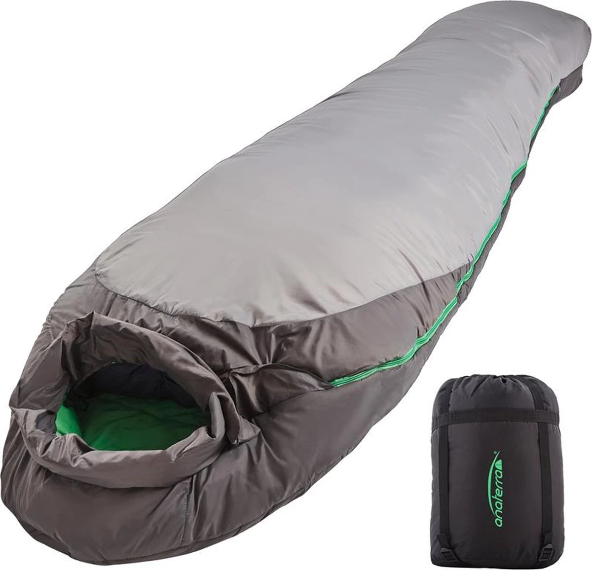 anaterra® mummy slaapzak VETUR - Winter - tot -19 graden - Incl. draagtas - 220 x 80 x 50 cm Anaterra® Mummy Slaapzak VETUR - Winter - Tot -19 Graden - Incl. Draagtas - 220 X 80 X 50 Cm -Bo-Camp Verkoop 1200x1156 2
