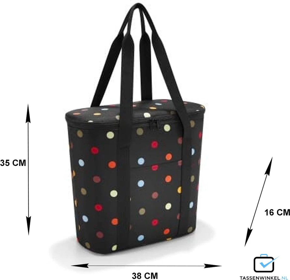 Reisenthel Thermoshopper Koeltas - 15L - Dots Zwart Reisenthel Thermoshopper Koeltas - 15L - Dots Zwart -Bo-Camp Verkoop 1200x1159 3