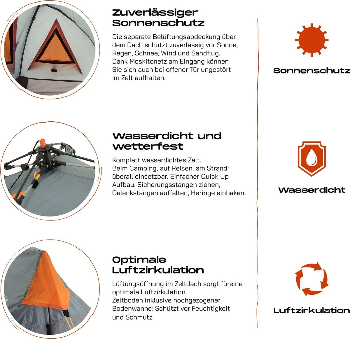 Where Tomorrow Solo Tent Pop Up 225X100X57 Cm - Grijs - 1 Persoons Where Tomorrow Solo Tent Pop Up 225X100X57 Cm - Grijs - 1 Persoons -Bo-Camp Verkoop 1200x1162 4