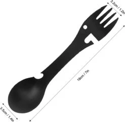 Luverno® - Spork - Incl. Bescherm Hoes - RVS - Bestek To Go - Reisbestek - Keukengadget - 5 In 1 Camping Bestek - Zwart 2 Luverno® - Spork - Incl. Bescherm Hoes - RVS - Bestek To Go - Reisbestek - Keukengadget - 5 In 1 Camping Bestek - Zwart -Bo-Camp Verkoop 1200x1164 9
