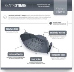 SensaHome- Siliconen Vergiet - Keuken Afgietdeksel - Afgiethulp - Siliconen - BPA Vrij - Grijs 19 SensaHome- Siliconen Vergiet - Keuken Afgietdeksel - Afgiethulp - Siliconen - BPA Vrij - Grijs -Bo-Camp Verkoop 1200x1171 4