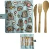 Pusheen De Kat Foodie - 100% Natuurlijk Bamboe 6-delige Bestek Set