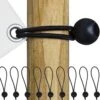 Merkloos Zeilspanner Met Bal - Spanrubbers Elastieken - Tentspanner Spanelastiek 16-30 CM - 10 Stuks - Spanband Rubber Voor Bootzeil/Zeil/Spandoeken/Schaduwdoek/Aanhangwagen -Tent Koord Spanners