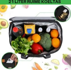 Brisby 4 Laags Geïsoleerde Koeltas - Boodschappentas 21 Liter - Zwart 2 Brisby 4 Laags Geïsoleerde Koeltas - Boodschappentas 21 Liter - Zwart -Bo-Camp Verkoop 1200x1180 15