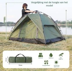 Sens Design Pop Up Tent - Tent - 2-3 Personen -Bo-Camp Verkoop 1200x1180 6