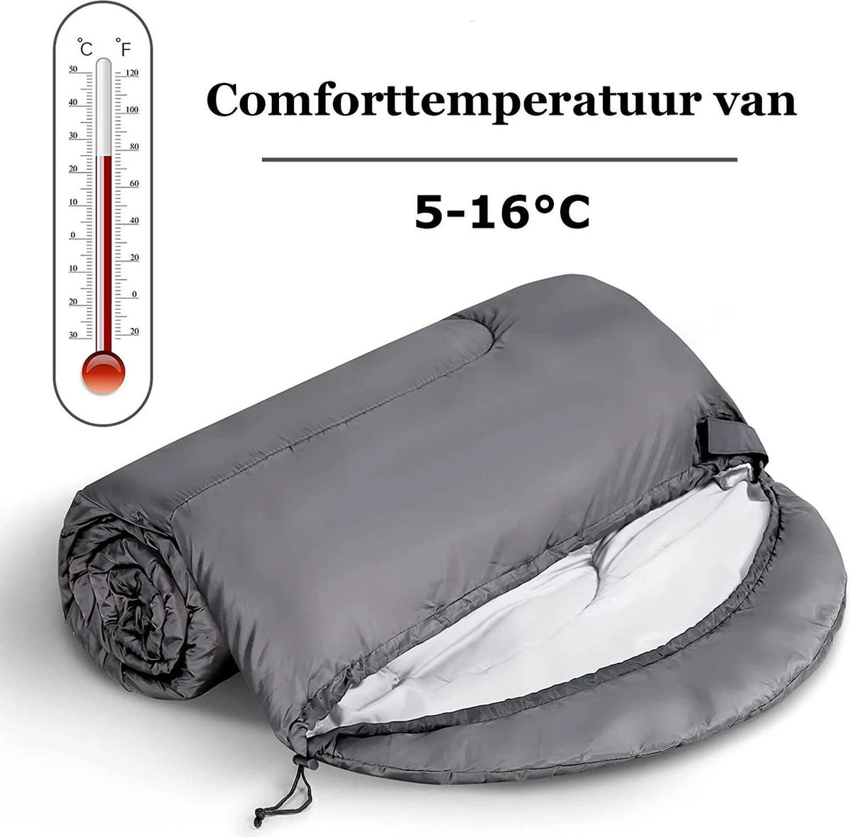 Meisterhome® mummy slaapzak - Kamperen - Antraciet - ca. 220 x 75 cm - Incl. Draagtas Meisterhome® Mummy Slaapzak - Kamperen - Antraciet - Ca. 220 X 75 Cm - Incl. Draagtas -Bo-Camp Verkoop 1200x1182 1