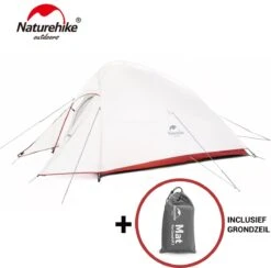 Naturehike® Cloud Up 2 Upgraded - 2 Persoons Tent - Lichtgewicht Tent - Incl. Grondzeil - 20D 4000MM - Outdoor - Waterdicht - Hiking & Wandelen