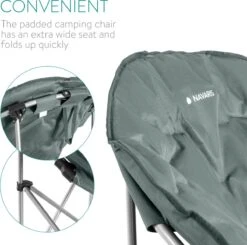 Navaris Klapstoel XXL - Campingstoel Met Opbergtas - Draagbare Stoel Voor Kamperen, Festivals En Vissen -Strandstoel - Inklapbaar - Grijs 5 Navaris Klapstoel XXL - Campingstoel Met Opbergtas - Draagbare Stoel Voor Kamperen, Festivals En Vissen -Strandstoel - Inklapbaar - Grijs -Bo-Camp Verkoop 1200x1188 1