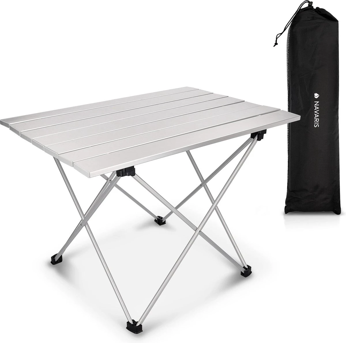 Navaris campingtafel - Inklapbaar campingtafeltje van aluminium - Opvouwbare tafel inclusief draagtas - Picknicktafel - Zilver Navaris Campingtafel - Inklapbaar Campingtafeltje Van Aluminium - Opvouwbare Tafel Inclusief Draagtas - Picknicktafel - Zilver -Bo-Camp Verkoop