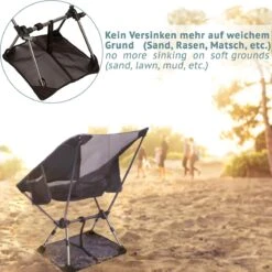 Smartpeas Campingstoel Van Stevig 600D Polyester En Aluminium - Lichtgewicht En Opvouwbaar - Camping Gadget Inclusief Zijzakken +Plus: Strandmat & Draagtas -Bo-Camp Verkoop 1200x1198