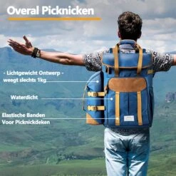 Cabinmax Koeltas - Koelrugzak - Picknick - Picknicktas Met Flessenhouder - Koelrugtas 24L - Olive Green 3 Cabinmax Koeltas - Koelrugzak - Picknick - Picknicktas Met Flessenhouder - Koelrugtas 24L - Olive Green -Bo-Camp Verkoop 1200x1198 27