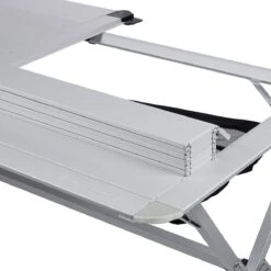 Campart Campingtafel XL TA-0806 - Opvouwbaar, Lichtgewicht En Met Verstelbare Poten - Kampeertafel Inklapbaar Inclusief Opbergtas - 140 X 80 X 70 Cm - Wit -Bo-Camp Verkoop 1200x1199 1