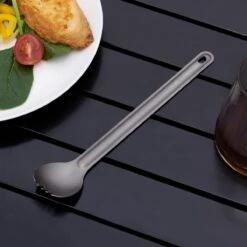 Navaris Spork En Lepel Met Extra Lange Handgreep - Campingbestek Van Titanium - Bestek Voor Onderweg - Lichtgewicht - Inclusief Bewaarzakje 5 Navaris Spork En Lepel Met Extra Lange Handgreep - Campingbestek Van Titanium - Bestek Voor Onderweg - Lichtgewicht - Inclusief Bewaarzakje -Bo-Camp Verkoop 1200x1200 1037