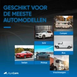AyeCam Achteruitrijcamera - 4,3 Inch Scherm - 2 Kanaals – Nachtzicht - Incl. Begeleidingslijnen -Bo-Camp Verkoop 1200x1200 1064
