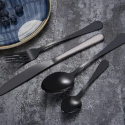 SMILON Bestekset In Koffer Zwart - 16 Delig Messen Vorken Lepels Voor 4 Personen - Camping - Ideaal Voor Reizen, Kamperen, Thuis -Bo-Camp Verkoop 1200x1200 1139