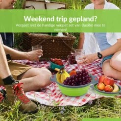 Buxibo - 3-Delige Keuken Vergiet Set Inklapbaar Groen/Grijs -Bo-Camp Verkoop 1200x1200 1165
