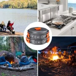 Camping Outdoor Kookset 13-delig Camping Servies En Pannen Pannenset Keukengerei - BPA-vrij & Geen Giftige Stoffen - Opvouwbaar & Licht - Ideaal Voor Reizen, Festival, Wandelen -Bo-Camp Verkoop 1200x1200 1181