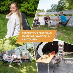 Skandika Campingstoel Compact – Campingstoelen - Campingstoel Tot 150 Kg Belastbaar - Kampeerstoel, Visstoel, Kleine Pakmaat, Opvouwbaar, Stabiel, Licht, Comfortabel Gepolsterd – Draagtas Meegeleverd - Vouwstoel – Zwart -Bo-Camp Verkoop 1200x1200 119