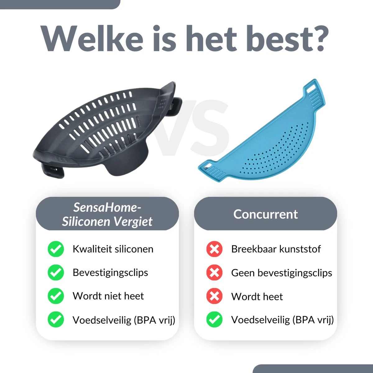SensaHome- Siliconen Vergiet - Keuken Afgietdeksel - Afgiethulp - Siliconen - BPA Vrij - Grijs SensaHome- Siliconen Vergiet - Keuken Afgietdeksel - Afgiethulp - Siliconen - BPA Vrij - Grijs -Bo-Camp Verkoop 1200x1200 1205