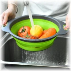 Merkloos Inklapbare Vergiet - Opvouwbaar - Groot - Blauw - Siliconen -Bo-Camp Verkoop 1200x1200 1215