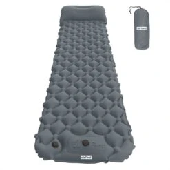 Campingwinkels 15 AirFeel Opblaasbaar Slaapmatje - Ingebouwde Pomp En Kussen - Lichtgewicht - 196 X 60 X 6cm - Gray