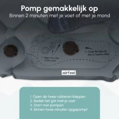 AirFeel Opblaasbaar Slaapmatje - Ingebouwde Pomp En Kussen - Lichtgewicht - 196 X 60 X 6cm - Gray 3 AirFeel Opblaasbaar Slaapmatje - Ingebouwde Pomp En Kussen - Lichtgewicht - 196 X 60 X 6cm - Gray -Bo-Camp Verkoop 1200x1200 1239