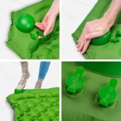 TRVLMORE Slaapmat - Zelfopblazend - 1 Persoons - Ingebouwde Pomp En Kussen - Groen -Bo-Camp Verkoop 1200x1200 1278