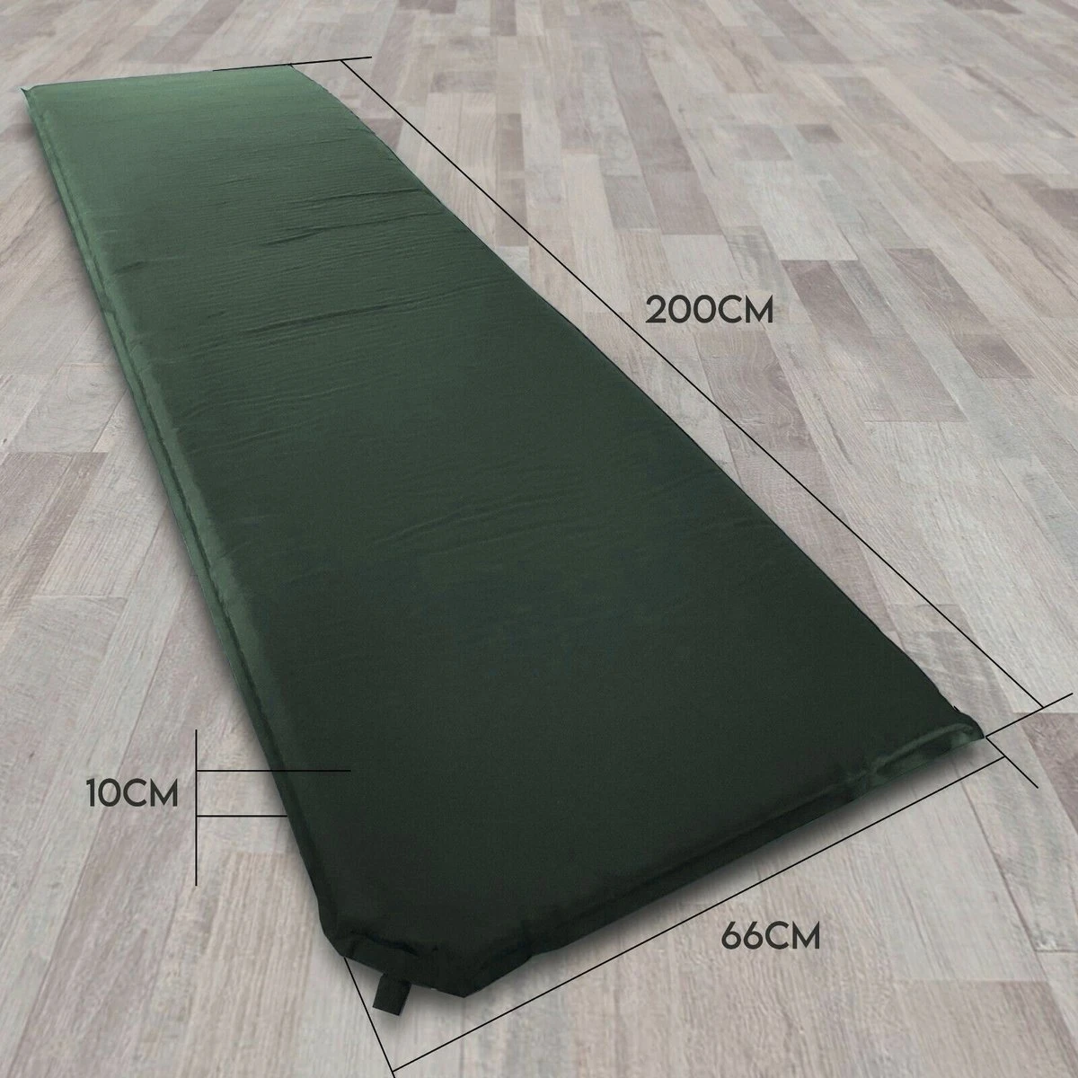 HikeMeister- Slaapmat - 200x 66 x 10 cm - Zelfopblazend - 1 persoons - Groen HikeMeister- Slaapmat - 200x 66 X 10 Cm - Zelfopblazend - 1 Persoons - Groen -Bo-Camp Verkoop 1200x1200 1325
