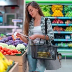 Brisby 4 Laags Geïsoleerde Koeltas - Boodschappentas 21 Liter - Grijs -Bo-Camp Verkoop 1200x1200 1350