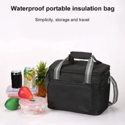 IBright Koeltas Opvouwbaar 15 Liter - 4 Laags Geïsoleerde Lunchtas - Waterdicht - Zwart -Bo-Camp Verkoop 1200x1200 1435