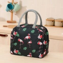 Koeltas - Lunchtas - Volwassenen En Kinderen - Compact & Handig: Zomer - Picknick -School - Lunch - Werk - Zwart Flamingo -Bo-Camp Verkoop 1200x1200 1447