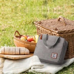 Brisby 4 Laags Geïsoleerde Koeltas - Lunchtas 4 Liter - Lichtgrijs -Bo-Camp Verkoop 1200x1200 1449