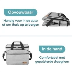 ForDig Koeltas XL Grijs (30 Liter) - Gemaakt Van 600D Polyester Met PEVA-Voering - Ruimte Voor 40 Blikjes Of 20 Halve Liter Flessen - Opvouwbaar Koel Tas Met Easy-Acces Flap - Ruimte Voor Bestek - Picknick Cool Bag - Coolerbag - Grote Cooler -Bo-Camp Verkoop 1200x1200 1479